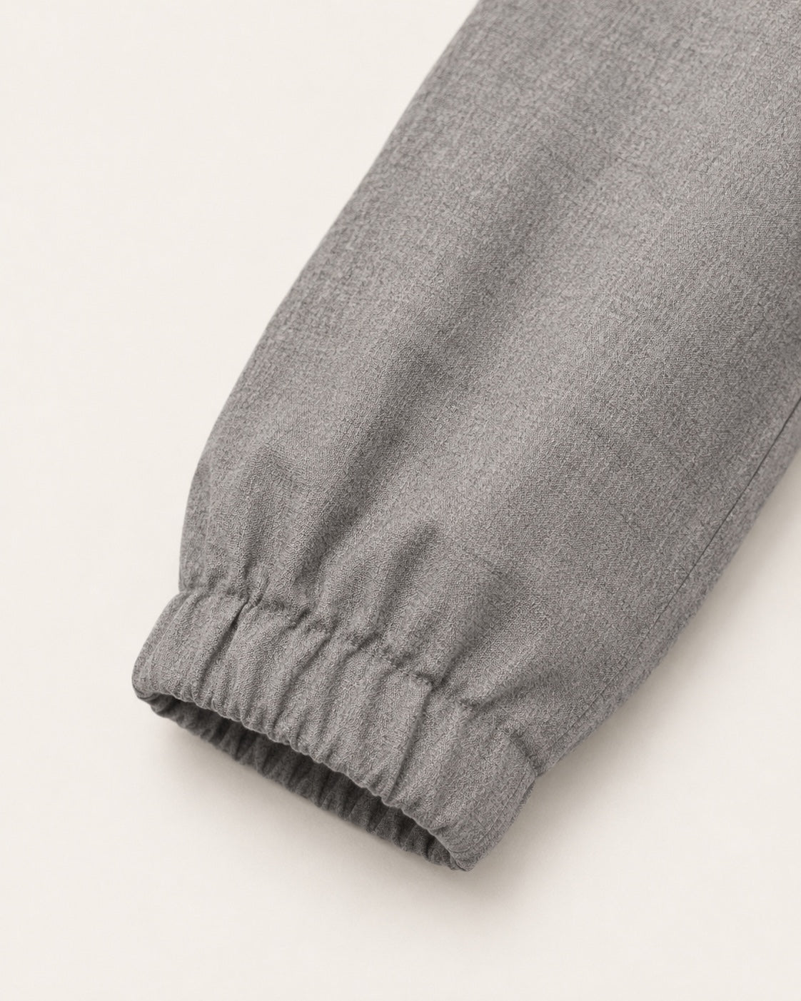 Elasticated cuff detail