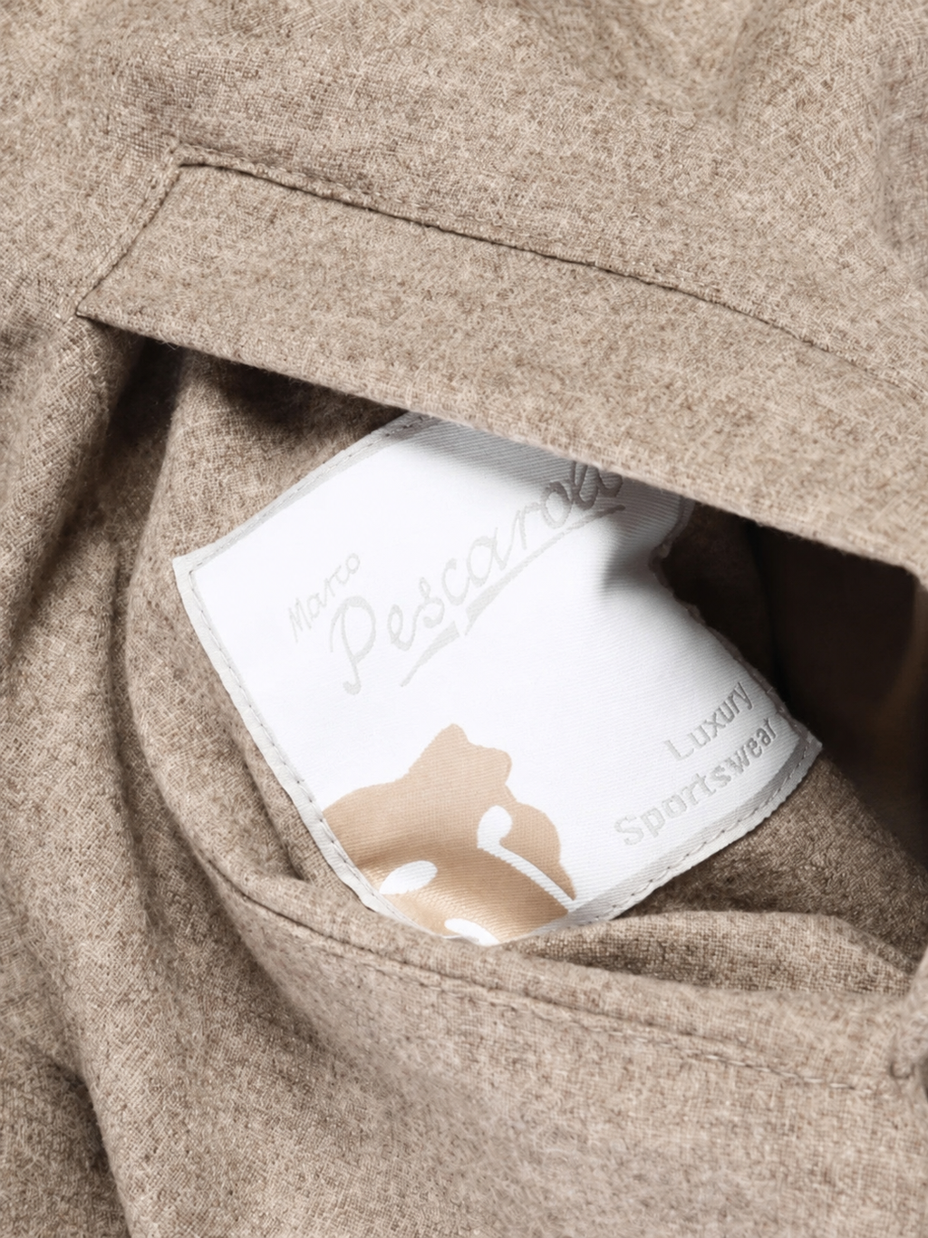 Marco Pescarolo label inside the jacket pocket