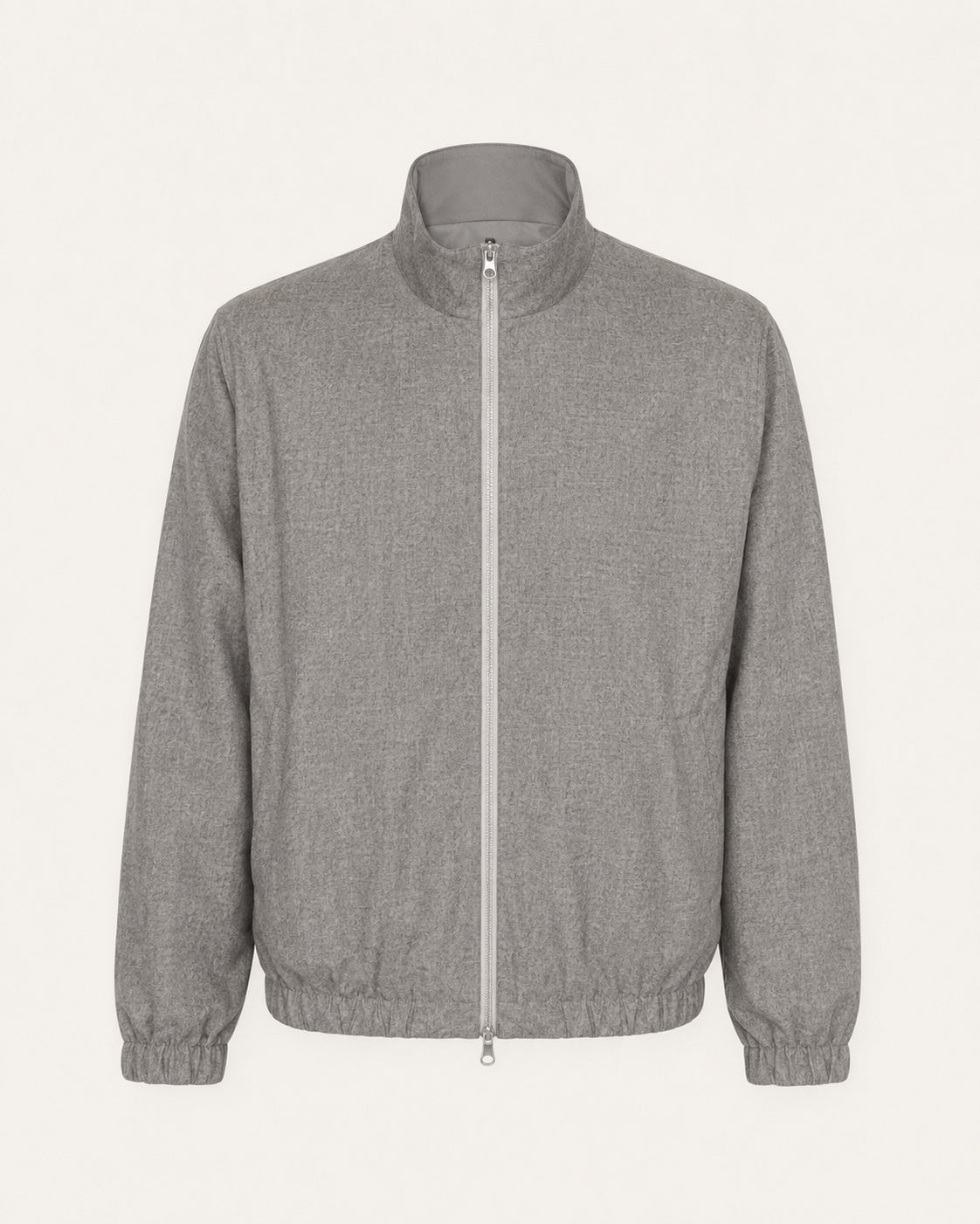 Wool and cashmere face of the Marco Pescarolo reversible jacket